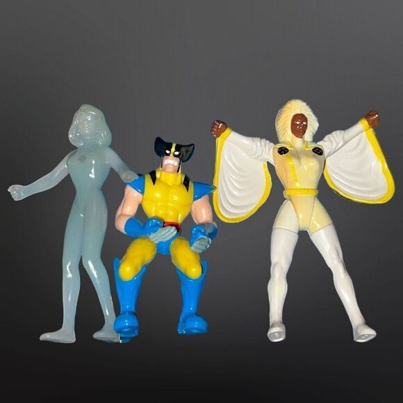 1996 Vintage Burger King X Men Figures Wolverine Storm Invisible Woman B4 - Picture 1 of 7